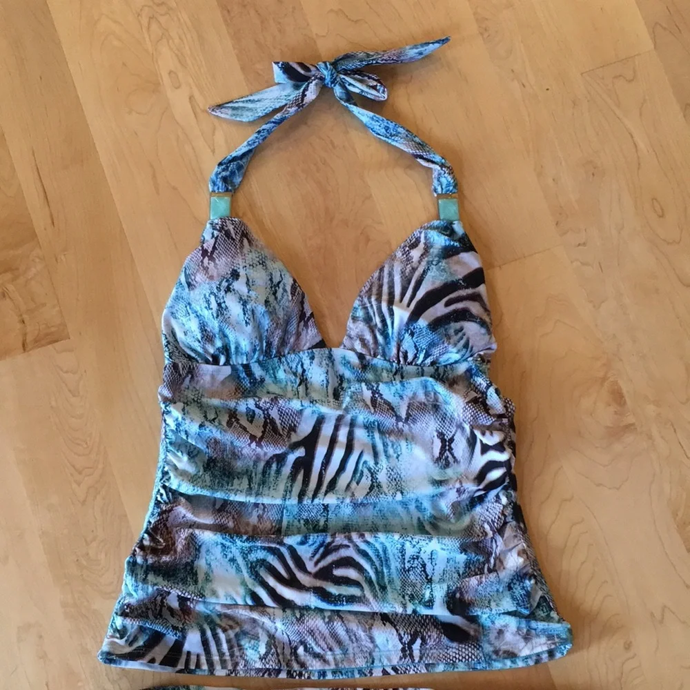Paula Hermanny by VIX Tankini Set Snake Print Python